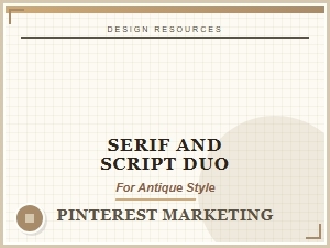 Serif and Script Fonts for Rustic Vintage Charm